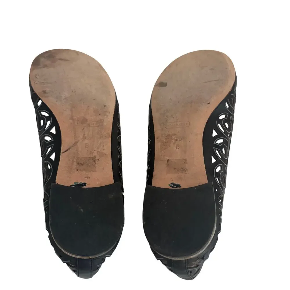 COACH Janyce Black Lasercut 